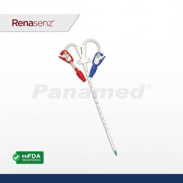 Renasenz Hemodialysis Kit 2-Lumen Fr 12x16 Curved